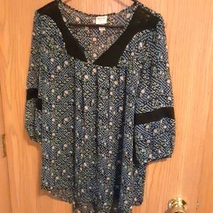 Long sleeve boho top